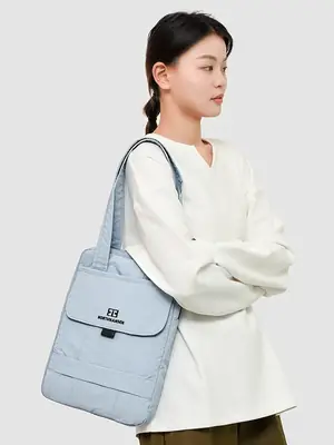 Light Blue Cross-Border Shoulder Bag 2025 New
