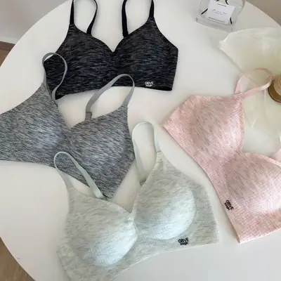Wire-Free Cotton Push-Up Bra with Anti-Sagging Design
