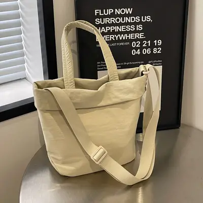 Nylon Crossbody Bag Women's Fashion Solid Color