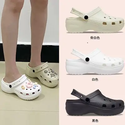 Eva Slippers Shoes with Dung-feeling Thick Sole Cave Shoes Women's Cross Women's Cloud Cave Shoes Increased Thick Sole Baotou Drag