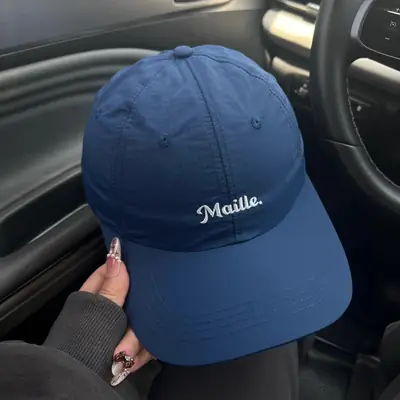 Blue Meille Embroidered Baseball Cap for Women