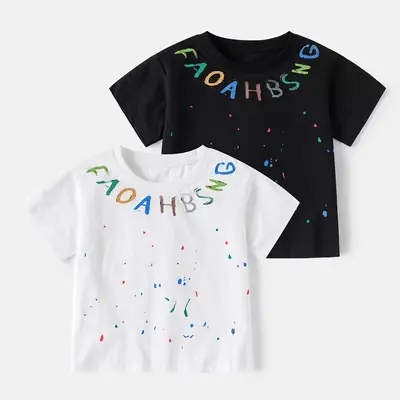 Boys T-Shirt Black MZABHST 2025 Medium Large