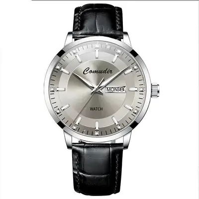 Fully Automatic Imitation Mechanical Watch, Business Men's Watch, Hollow Design, Waterproof, Luminous, Dual Calendar, High-Value Watch
