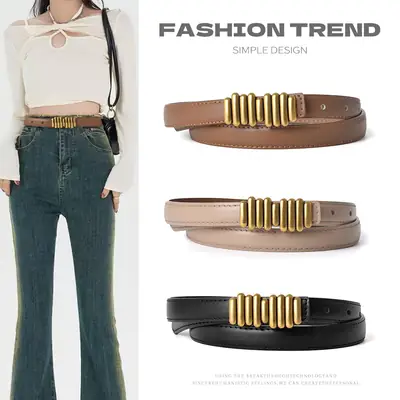 Classic Jeweled Belt for Women's Jeans Korean Style