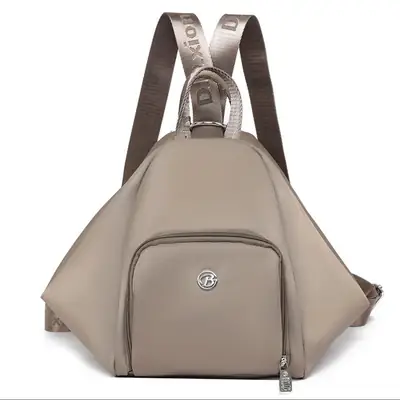 Women's Crossbody Backpack Beige Oxford Cloth Large Capacity