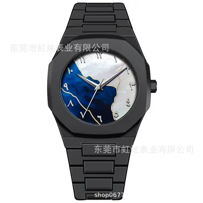 Dopamine Style Men's Black Quartz Watch