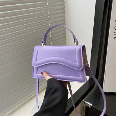 Purple Small Square Women's Shoulder Bag 2025
