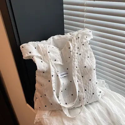 Sweet Chiffon Ruffled Shoulder Bag for Women