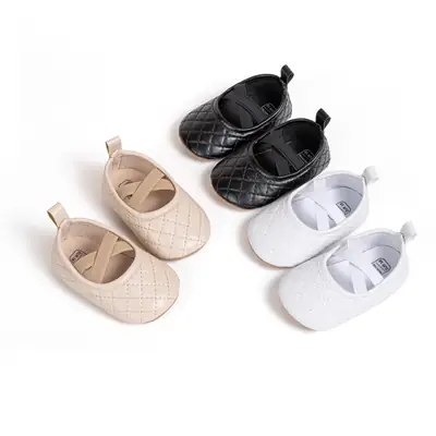 Cross-Border Baby Girl Princess Shoes Soft Sole Small Fragrance Baby Shoes Pu K-Style Spring & Fall Versatile Baby Shoes