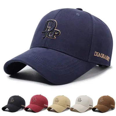 Navy Blue Baseball Cap with FP Embroidery