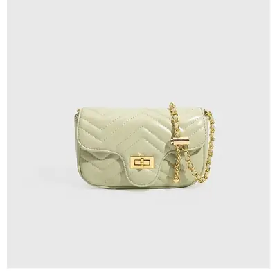 Chanel Style Quilted Chain Crossbody Bag for Women