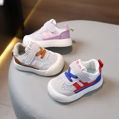Baby Toddler Shoes Summer Sandals Men's Ultra Light Soft Bottom Children's Breathable Mesh Shoes Baby Shoes Women's 1-3 Years Old