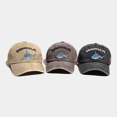 Men's American Flag Embroidered Baseball Cap Tan