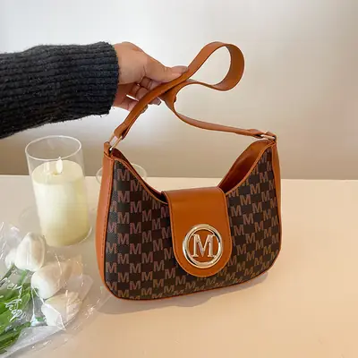 Retro Checkered Shoulder Bag for Women 2025 New