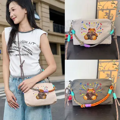 2025 Cartoon Embroidered Mini Shoulder Bag