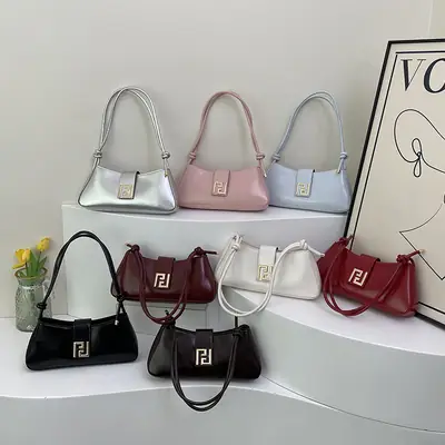 Women's Square Lock Shoulder Bags 2025 Spring Summer Collection