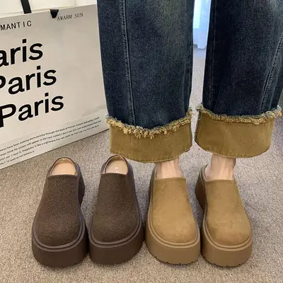 Women Thick-Soled Lazy Slip-On Mules 2025 Spring