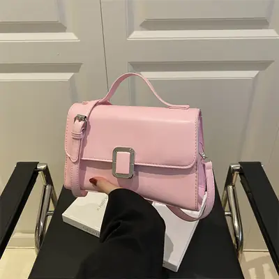 Pink Textured Crossbody Bag for Women 2025