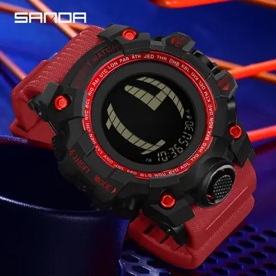 Sanda Waterproof Luminous Sports Watch for Men