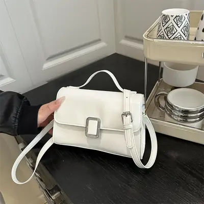 White Korean Style Shoulder Bag for Women