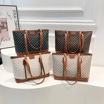 2025 Printed Tote Bag Women Large Capacity Shoulder Bag