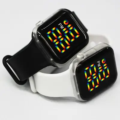 Green LED Smart Watch with Colorful Display