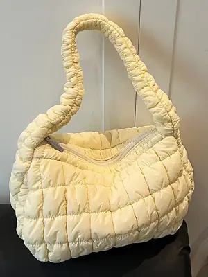 Korean Style Bubble Cloud Bag for Women Yellow