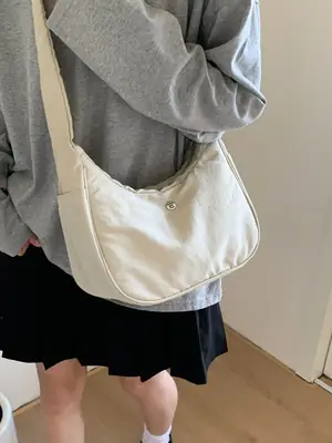 Women's Creamy Cloth Shoulder Bag 2025 New