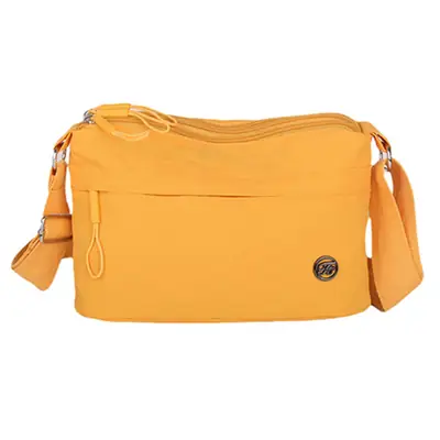 Women's Multi-Compartment Crossbody Bag Yellow Water-Repellent