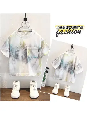 8192 Boys Tie-Dye T-Shirt 2026 Cool Style