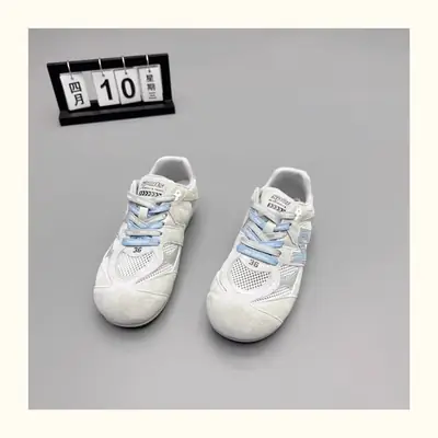 Women's White Blue Mesh Training Shoes 2025