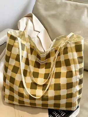 2025 New Summer Bag Women's Lazy Style Large Capacity Canvas Bag