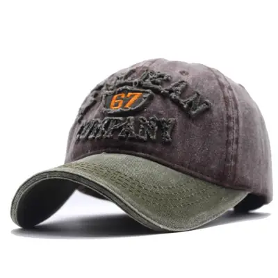Retro Washed Baseball Cap with "G7 Team" Embroidery