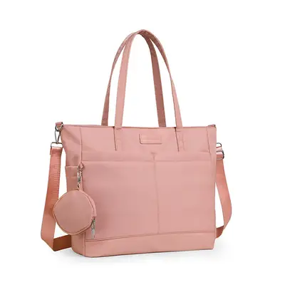Pink Shoulder Bag for Mom Baby Large Capacity