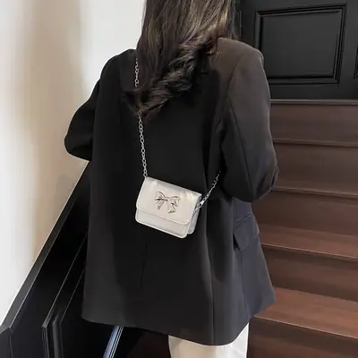 Women's White Butterfly Crossbody Bag 2025