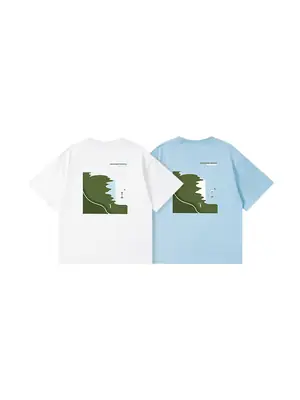 White "Cliff" T-Shirt for Boys Girls Summer Casual