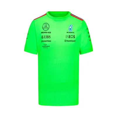 2025 New F1 Mercedes-Benz Amg Team Racing Suit Short-Sleeved Quick-Drying Breathable T-Shirt Tops Men's Factory Direct Sales