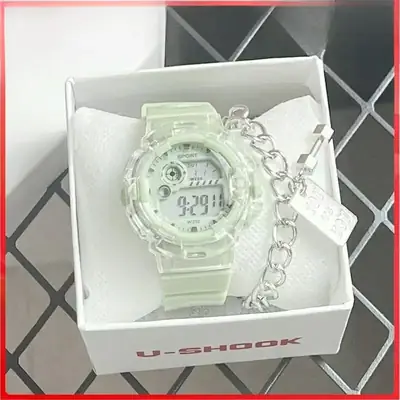 U-CHOCK Digital Watch for Women Men Clear Crystal Waterproof