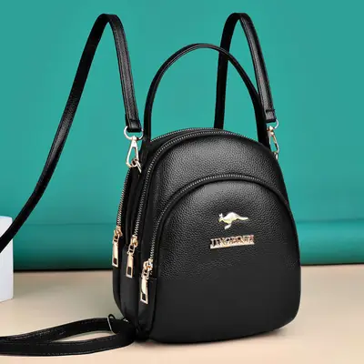 Women's Western Style Shoulder Bag with Gold Plated Zipper