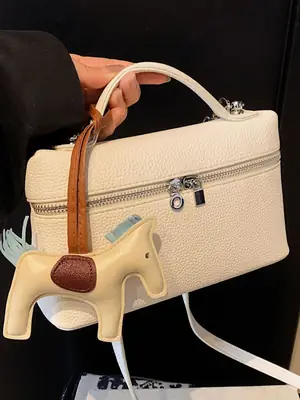 Women's Cream Elephant Design Shoulder Bag 2025