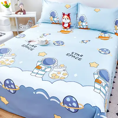 [skin-friendly delicate] children's cartoon cotton sheets single 1.2 single bed 1.5 meters 1.8m dormitory quilt
