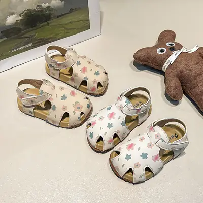 Girls Printed Sandals Korean Style 2026
