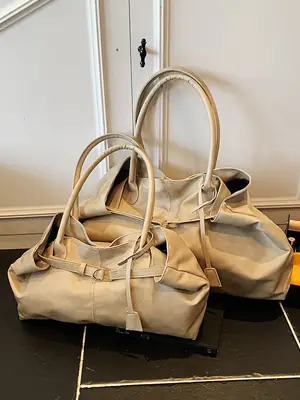 Women's Large Capacity Tan Shoulder Bag 2025