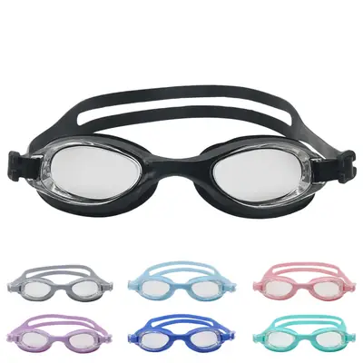 New Swimming Goggles with Earplugs for Men and Women, Adult Swimming Goggles, Student and Children's Swimming Goggles, Waterproof Black High-Definition Glasses