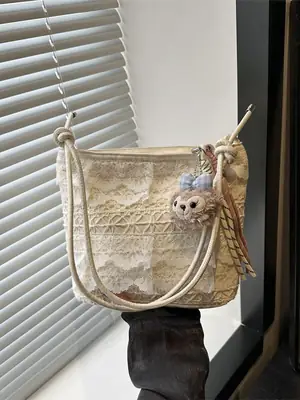 Sweet Dragon Embellished One Shoulder Bag for Women