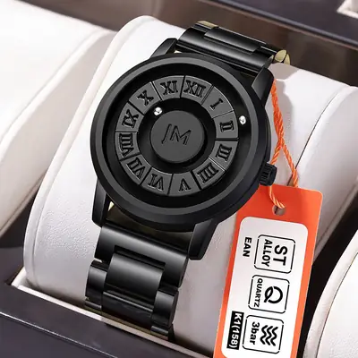Men's Magnetic Levitation Watch Black Digital Display