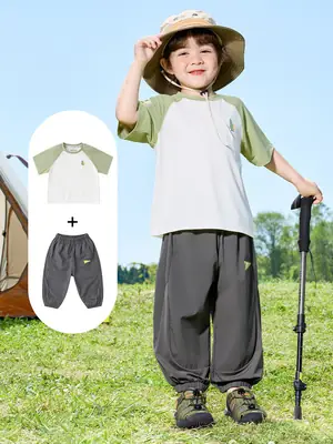 Right European Boys Summer T-Shirt Mosquito-Proof Pants