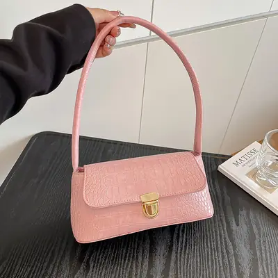 Pink French Niche Shoulder Bag for Women