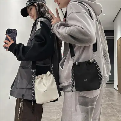 Korean Style Mini Crossbody Bag for Men Women