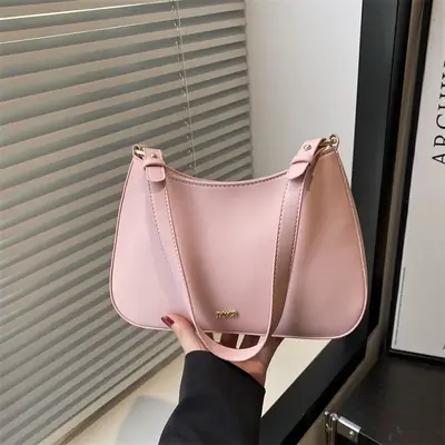 Pink French Shoulder Bag for Women 2025